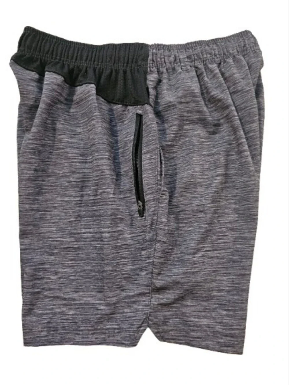 Leg3nd Men's Gray Athletic Shorts with Elastic Waist